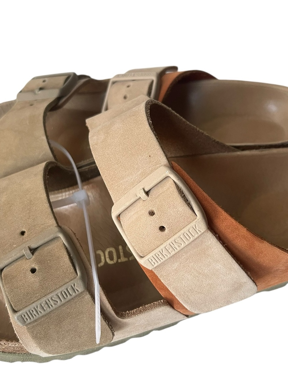 Birkenstock Arizona Two-Strap Sandals Split Sandcastle/Faded Khaki 37, 240cm - Picture 10 of 16